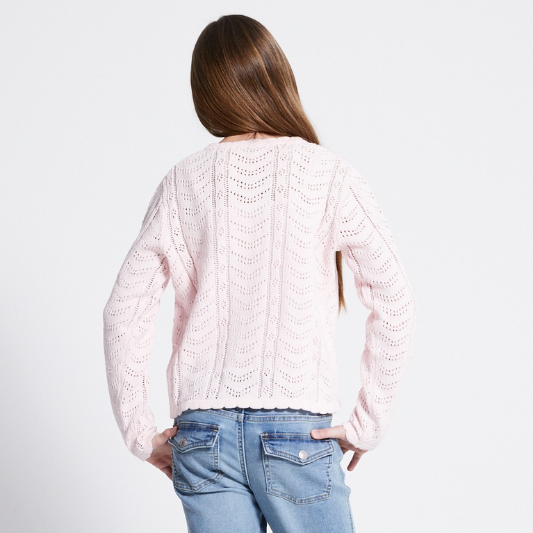 Crochet knit cardigan "Vidia star"